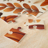 klassieke bladeren/pompoenen/eikels Herfst Legpuzzel (Zijkant)