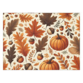 klassieke bladeren/pompoenen/eikels Herfst Tafelkleed (Voorkant (Horizontaal))