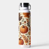klassieke bladeren/pompoenen/eikels Herfst Waterfles (Achterkant)