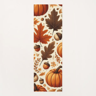 klassieke bladeren/pompoenen/eikels Herfst Yogamat