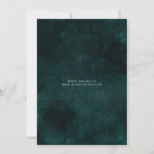 Klassieke Bladeren Smaragd Kaart (Achterkant)