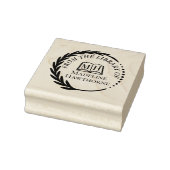 Klassieke Bladkrans Uit De Bibliotheek Van Ex-Libr Rubberstempel (Stempel)
