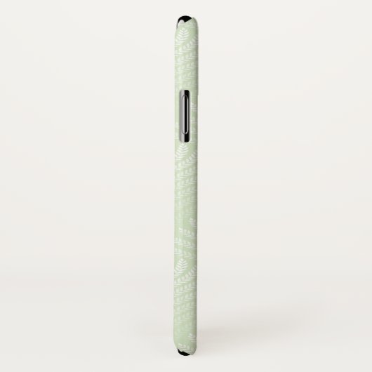 Klassieke bladpatroon in wit en groen Case-Mate iPhone case (Achterkant / rechts)