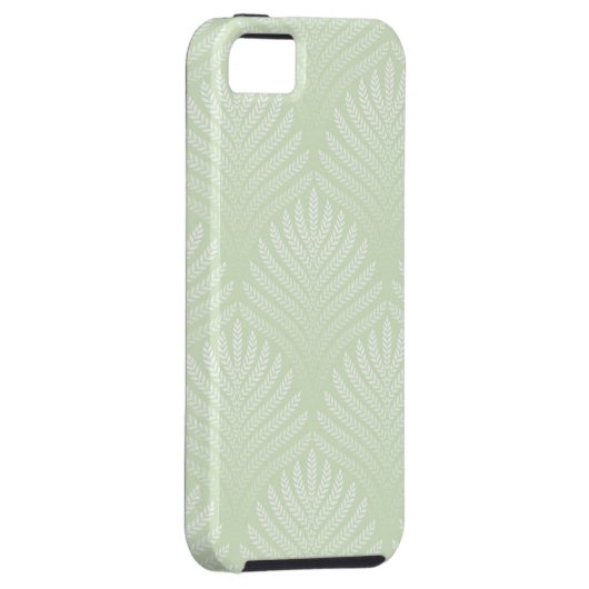 Klassieke bladpatroon in wit en groen Case-Mate iPhone case (Back/Rechts)