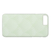 Klassieke bladpatroon in wit en groen Case-Mate iPhone case (Achterkant (Horizontaal))