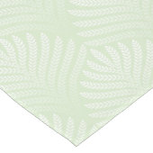 Klassieke bladpatroon in wit en groen korte tafelloper (Hoek)