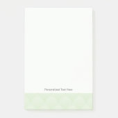 Klassieke bladpatroon in wit en groen post-it® notes (Voorkant)