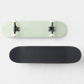 Klassieke bladpatroon in wit en groen skateboard (Horizontaal)