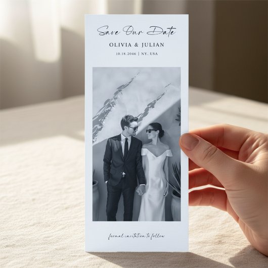 Klassieke bladwijzer foto save the date
