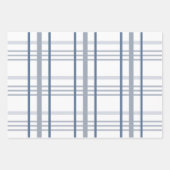 Klassieke Blauw en Witte Buffalo Controle Inpakpapier Vel (Voorkant 2)