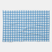 Klassieke Blauw en Witte Gingham Theedoek (Horizontaal)