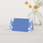 Klassieke Blauw Wit Chinoiserie Bruiloft Zitplaats Plaatskaartje (Achterkant)