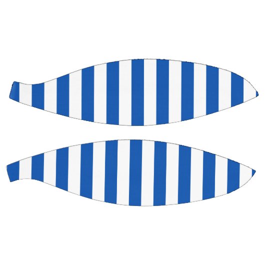 Klassieke Blauw & Witte Stripes Basketbal (Panelen)