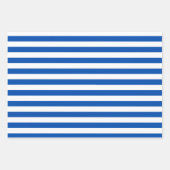  Klassieke Blauw & Witte Stripes Inpakpapier Vel (Voorkant 2)