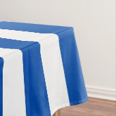 Klassieke Blauw & Witte Stripes Tafelkleed (Voorbeeld)