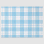 Klassieke blauw witte tartan plaid tissuepapier (Voorkant)