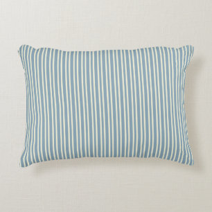 Klassieke blauwe accentkussen met strepen accent kussen