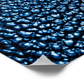 Klassieke blauwe achtergrond textuur closeup.bl poster (Hoek)