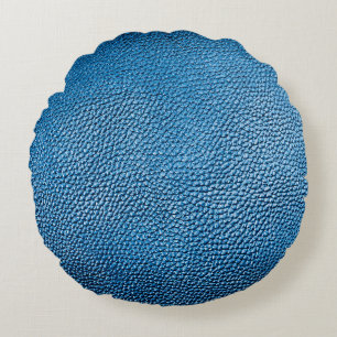 Klassieke blauwe achtergrond textuur closeup.bl rond kussen
