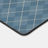 Klassieke Blauwe Argyle Desk Mat Gift (Hoek)