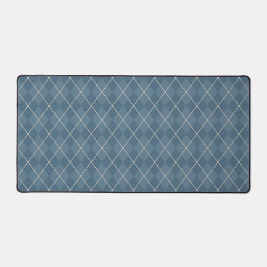 Klassieke Blauwe Argyle Desk Mat Gift (Voorkant)