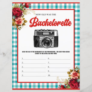 Klassieke Blauwe Bachelorette Party Guess My Age G