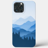 Klassieke blauwe bergen Case-Mate iPhone case (Achterkant)