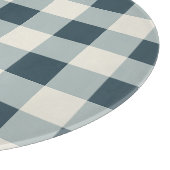 Klassieke Blauwe Boerderij Gingham Style Snijplank (Hoek)