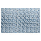 Klassieke blauwe Boho Flowers Stof (Yard (91,4 cm))
