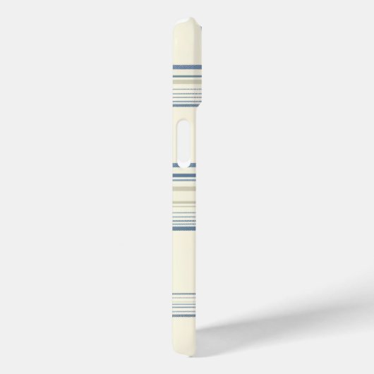 Klassieke Blauwe en Crème Plaid Telefoonhoes Case-Mate iPhone Case (Achterkant / Rechts)
