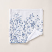 Klassieke Blauwe en Witte Chinoiserie Bad Handdoek (Wasdoekje)