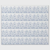 Klassieke Blauwe en Witte Chinoiserie Cadeaupapier (Vlak)