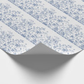 Klassieke Blauwe en Witte Chinoiserie Cadeaupapier (Hoek)