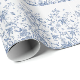 Klassieke Blauwe en Witte Chinoiserie Cadeaupapier