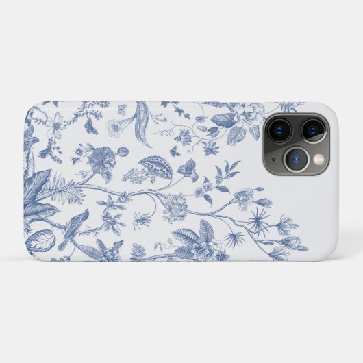 Klassieke Blauwe en Witte Chinoiserie Case-Mate iPhone Case (Achterkant (horizontaal))