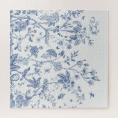 Klassieke Blauwe en Witte Chinoiserie Legpuzzel (Horizontaal)