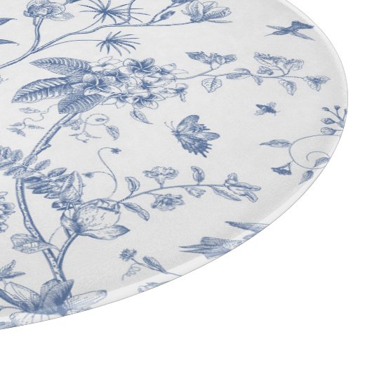 Klassieke Blauwe en Witte Chinoiserie Snijplank (Hoek)