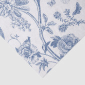 Klassieke Blauwe en Witte Chinoiserie Tissuepapier (Detail)
