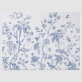 Klassieke Blauwe en Witte Chinoiserie Tissuepapier (Voorkant)