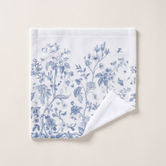 Klassieke Blauwe en Witte Chinoiserie Washandje