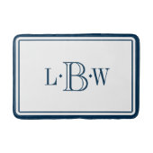 Klassieke blauwe grens geprogrammeerd badmat (Voorkant)