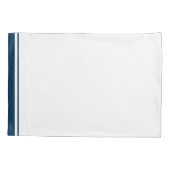 Klassieke blauwe grens geprogrammeerd kussensloop (Achterkant-Links)