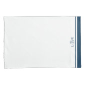 Klassieke blauwe grens geprogrammeerd kussensloop (Voorkant-Rechts)