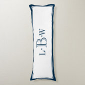 Klassieke blauwe grens geprogrammeerd lichaamskussen (Voorkant Verticaal)