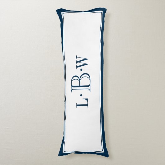 Klassieke blauwe grens geprogrammeerd lichaamskussen (Voorkant Verticaal)