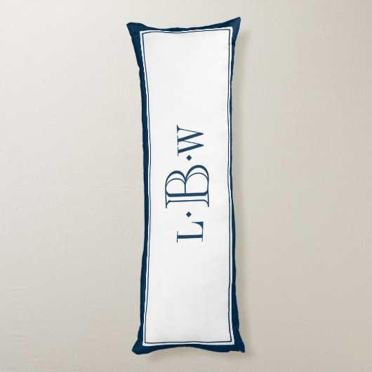 Klassieke blauwe grens geprogrammeerd lichaamskussen (Achterkant (Verticaal))