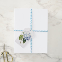 Klassieke blauwe Hydrangea gepersonaliseerd Cadeaulabel