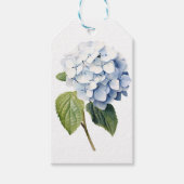 Klassieke blauwe Hydrangea gepersonaliseerd Cadeaulabel (Voorkant)