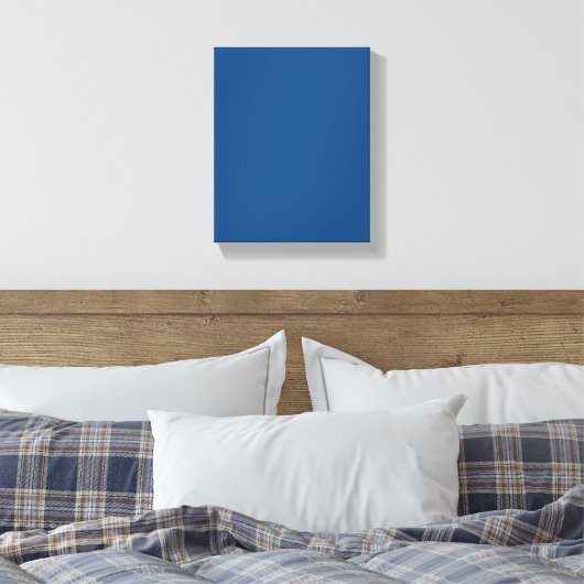 Klassieke blauwe kleur canvas afdruk (Insitu (Slaapkamer))