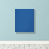 Klassieke blauwe kleur canvas afdruk (Insitu (Houten vloer))